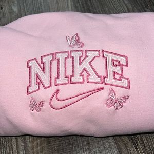 SAMPLE PRICING THIS ITEM ONLY Nike butterfly HOODIE size XL pink